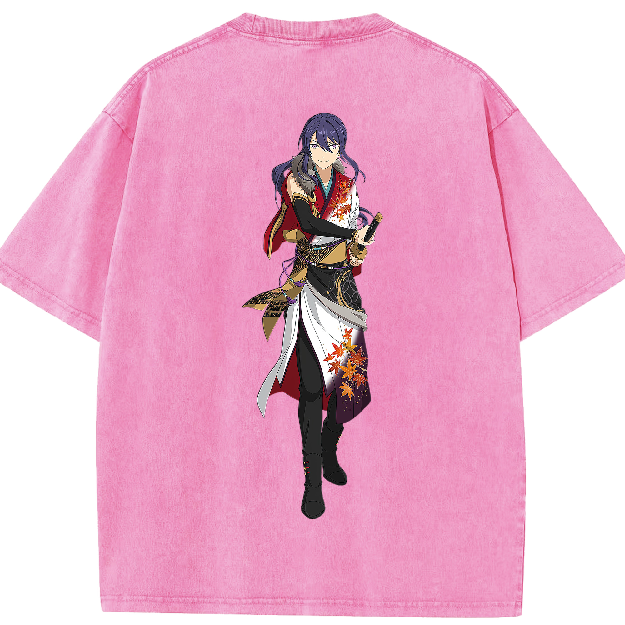 （画像用） あんさんぶるスターズ! Ensemble Stars 綿100% ヴィンテージ風 半袖Tシャツ（背面プリント）